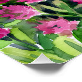Waterverf wilde bloemen perfect poster (Hoek)