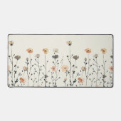 Waterverf wilde bloemen rustieke botanische minima bureaumat (Voorkant)