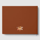 Waterverf Wilde Bloemen Terracotta Bruiloft Gastenboek (Achterkant)