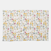 Waterverf wilde bloemen theedoek (Horizontaal)