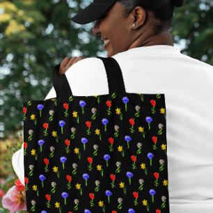 Waterverf Wilde Bloemen Tote Bag