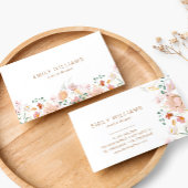 Waterverf wilde bloemen Visitekaartje