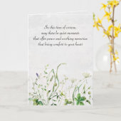 Waterverf wilde bloemen voor sympathie kaart (Gele Bloem)