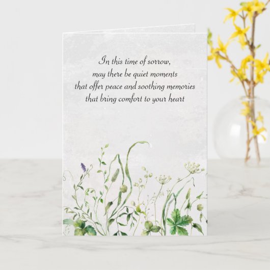 Waterverf wilde bloemen voor sympathie kaart (Gele Bloem)