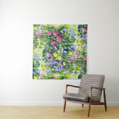 Waterverf wilde bloemen wandkleed (In Situ (horizontaal))