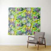 Waterverf wilde bloemen wandkleed (In Situ (horizontaal))