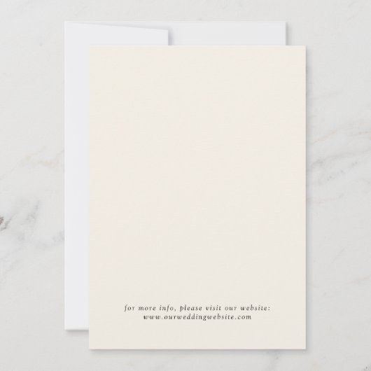 Waterverf wilde bloemen weide Huwelijk Save The Date (Achterkant)