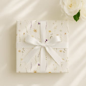 Waterverf wilde bloemen, weidebloemen cadeaupapier
