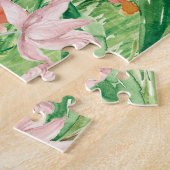 Waterverf Wilde Bloemenwei Bloemstuk Legpuzzel (Zijkant)