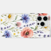 Waterverf Wilde Bloemenweide Bloemig Case-Mate iPhone Case (Achterkant (horizontaal))