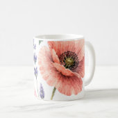 Waterverf Wilde Bloemenweide Bloemig Koffiemok (Voorkant rechts)
