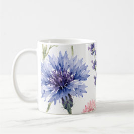 Waterverf Wilde Bloemenweide Bloemig Koffiemok