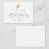 Waterverf Wilde Boeken van Bloemen voor het Tussen Informatiekaartje (Voorkant / Achterkant)