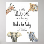 Waterverf wilde dieren - Boeken voor baby Poster (Voorkant)