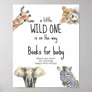 Waterverf wilde dieren - Boeken voor baby Poster