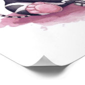 Waterverf wilde dieren familie#6 poster (Hoek)