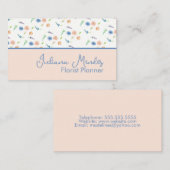 Waterverf Wilde flora Botanische crèmedoorsnede Visitekaartje (Voorkant / Achterkant)