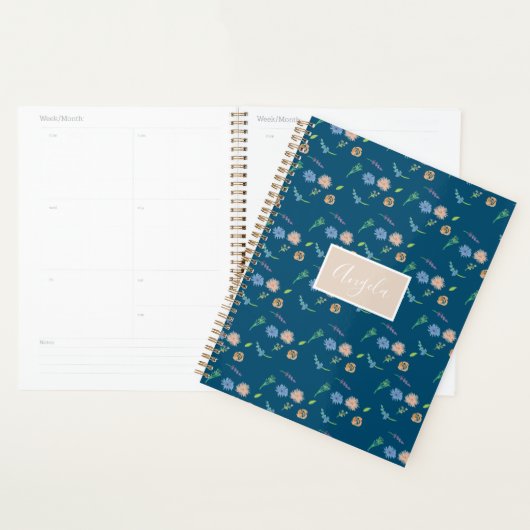 Waterverf Wilde flora Botanische Event Designer Planner (Display)