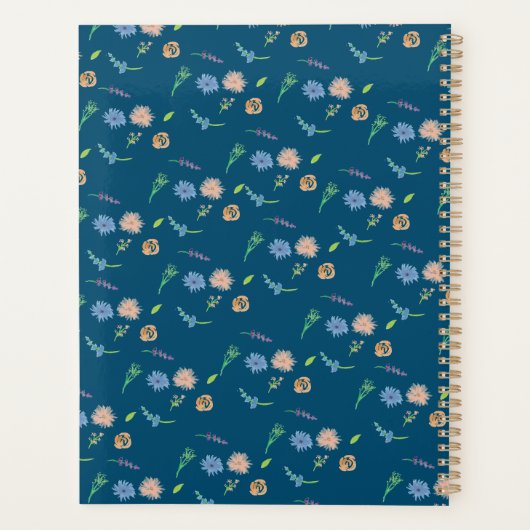 Waterverf Wilde flora Botanische Event Designer Planner (Achterkant)