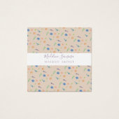 Waterverf Wilde flora Botanische Event Designer Vierkante Visitekaartjes (Voorkant)