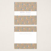 Waterverf Wilde flora Botanische Event Kraft Vierkante Visitekaartjes (Voorkant /achterkant)