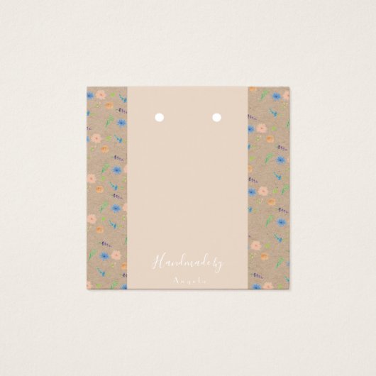 Waterverf Wilde flora Botanische Kaart (Voorkant)