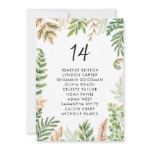 Waterverf Wilde Foliage Wedding Kaart