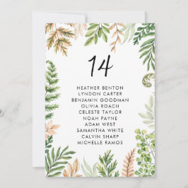 Waterverf Wilde Foliage Wedding Kaart