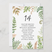 Waterverf Wilde Foliage Wedding Kaart (Achterkant)