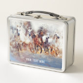 Waterverf wilde looppaarden (Voorkant)