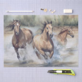 Waterverf wilde paarden tissuepapier (Craft)