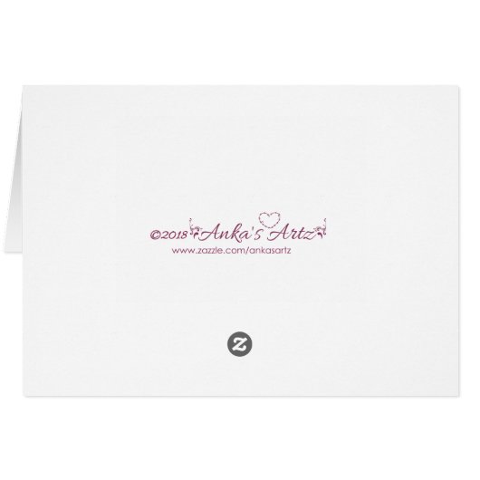 Waterverf Wilde Tunesische ventilator Hartelijk da (Achterkant Horizontaal)