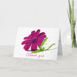 Waterverf Wilde Tunesische ventilator Hartelijk da Bedankkaart