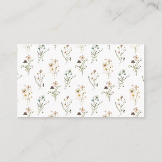 Waterverf Wilde Visitekaartjes (Achterkant)