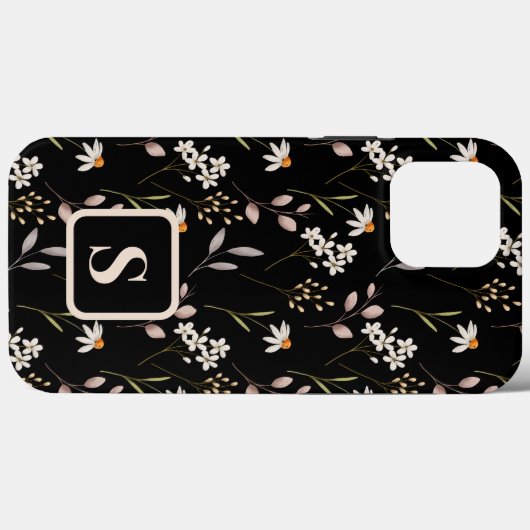Waterverf WildeBloempatroon Case-Mate iPhone Case (Achterkant (horizontaal))