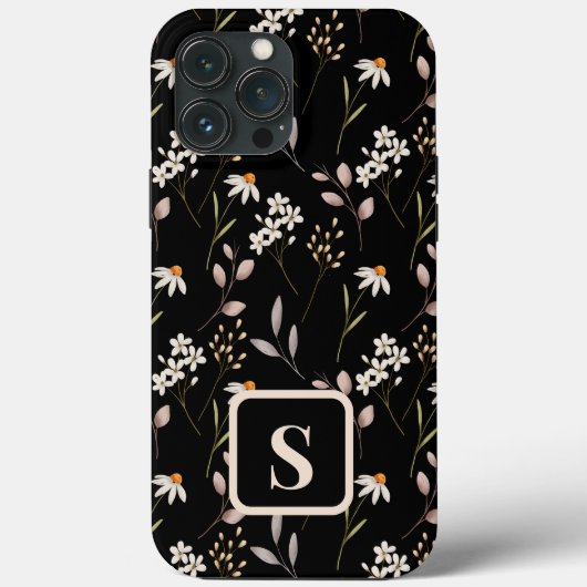 Waterverf WildeBloempatroon Case-Mate iPhone Case (Achterkant)