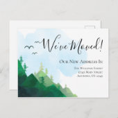 Waterverf Wilderness Mountains verplaatsen We hebb Briefkaart (Voorkant / Achterkant)