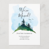 Waterverf Wilderness Moving Announcement Briefkaar Briefkaart (Voorkant)