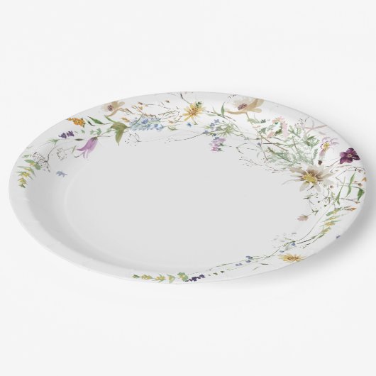 Waterverf Wildfire Vrijgezellenfeest Papieren Bordje (Gekanteld)