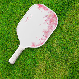 Waterverf wildfloral witte naam pickleball paddle
