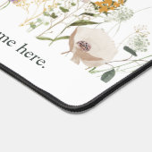 Waterverf Wildflower Anemone aangepaste tekst Bureaumat (Hoek)