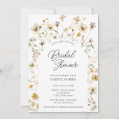 Waterverf Wildflower Arch Vrijgezellenfeest Kaart (Voorkant)