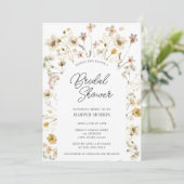 Waterverf Wildflower Arch Vrijgezellenfeest Kaart (Staand voorkant)