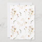 Waterverf Wildflower Arch Wedding Uitnodiging (Achterkant)