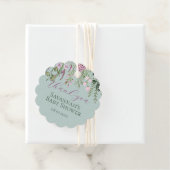Waterverf Wildflower Baby shower Bloemen Dank u Bedankjes Labels (In situ)