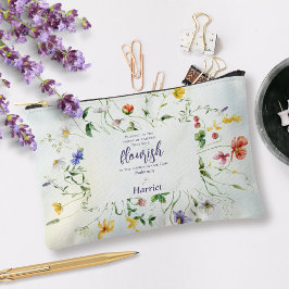 Waterverf Wildflower Bijbelvers gepersonaliseerd Etui