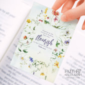 Waterverf Wildflower Bladwijzer Bijbel Advieskaart