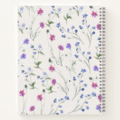 Waterverf Wildflower Bloemen Patroon Planner Notitieboek (Achterkant)