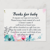 Waterverf Wildflower Blooming Baby Boekaanvraag Informatiekaartje (Voorkant)