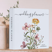 Waterverf Wildflower Boeket #1 Bruiloft Planner